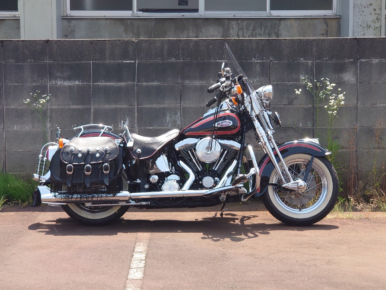 1998年式 FLSTS 左右独立エキパイ | 新潟のハーレー中古車専門店