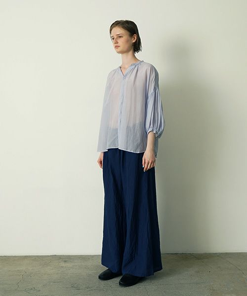 suzuki takayuki スズキタカユキ puff-sleeve blouse [T001-12/bay leaf]