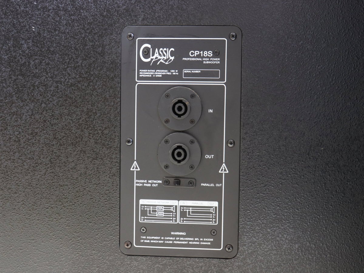 中古】CLASSIC PRO CP18S サブウーファー ペア 18