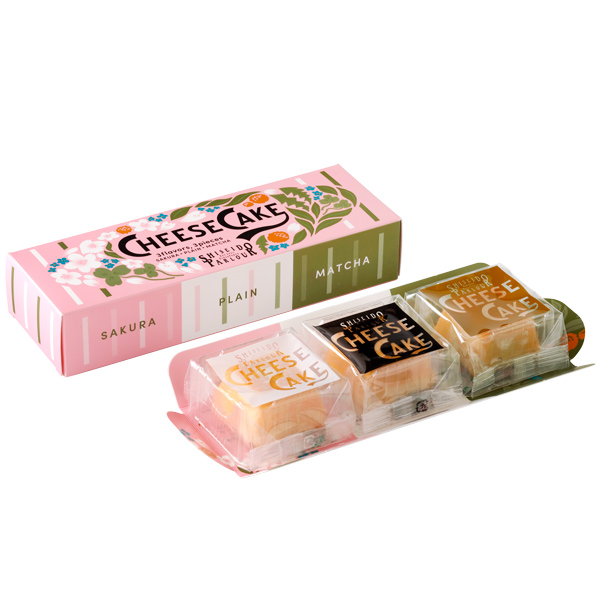 チーズケーキ3種 各1個⼊（さくら・プレーン・抹茶）│チーズケーキ
