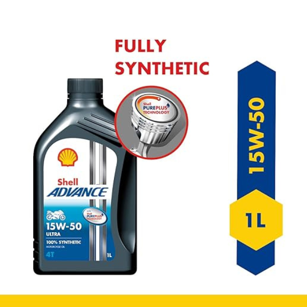 SHELL ADVANCE 15W-50 ULTRA 100% SYNTHETIC (1L) RECOMMENDED BY
