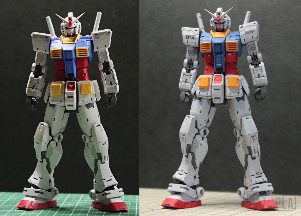 RG 1/144 RX-78-2 ガンダム Ver.2.0 改修・全塗装製作03 完成 親父が