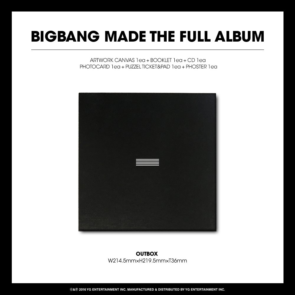 FULL 韓国版 BIGBANG ALBUM MADE THE