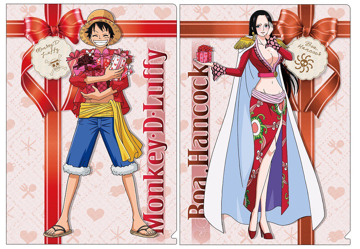 新商品】麦わらストア限定 クリアファイルセット ルフィ、ハンコック