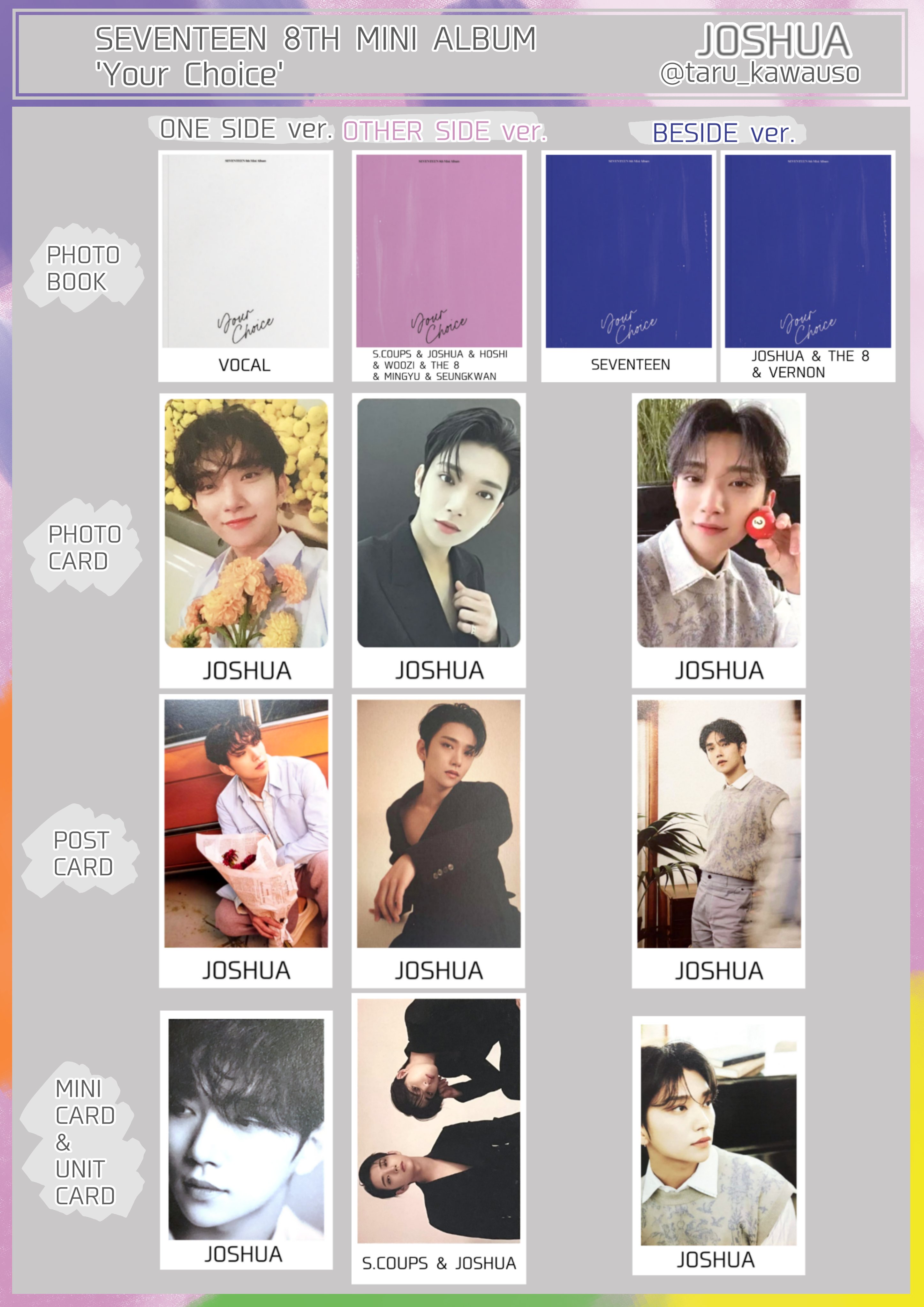 SEVENTEEN Your Choice BESIDE トレカ コンプ セット 【公式通販】