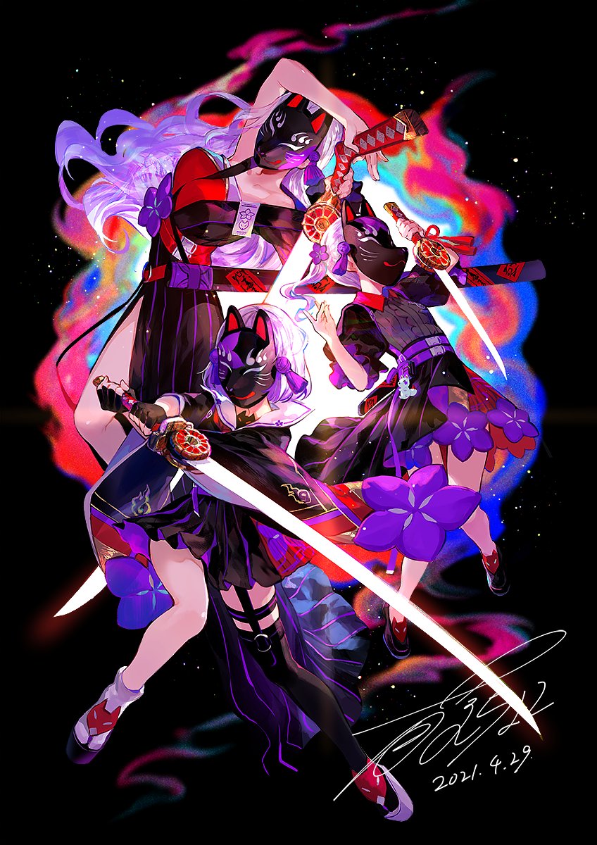 狐ヶ咲 祓三姉妹 #コンパス