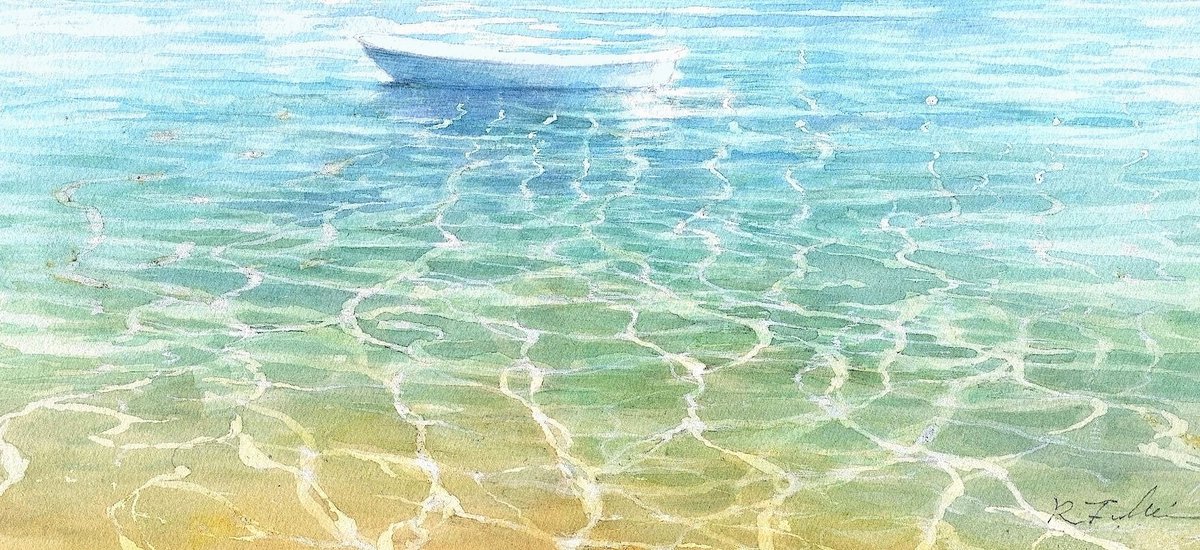 光の波 】強い陽光と穏やかな波が一緒になると こんな風になる。これ