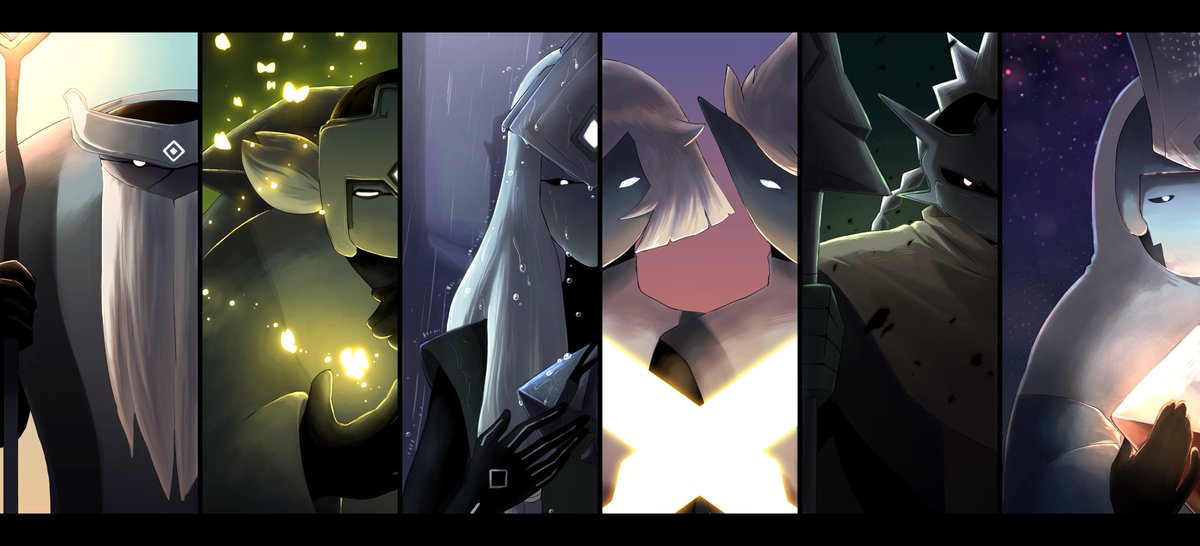 kurafutosousaku さんによるファンアート。Skyの王国の大精霊たちの