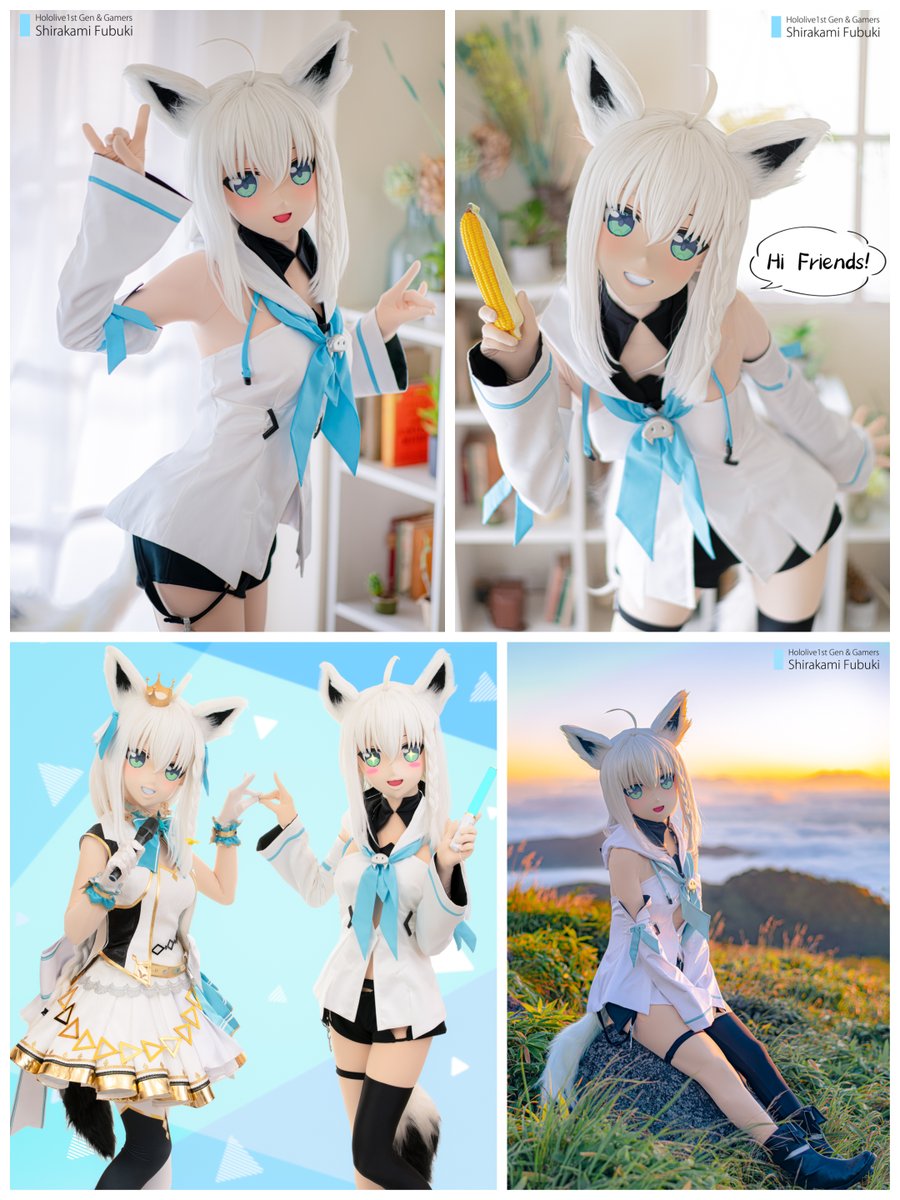 ⚠#コスプレ⚠ 🦊ホロライブ1期生・ゲーマーズ👑 🌽白上フブキ