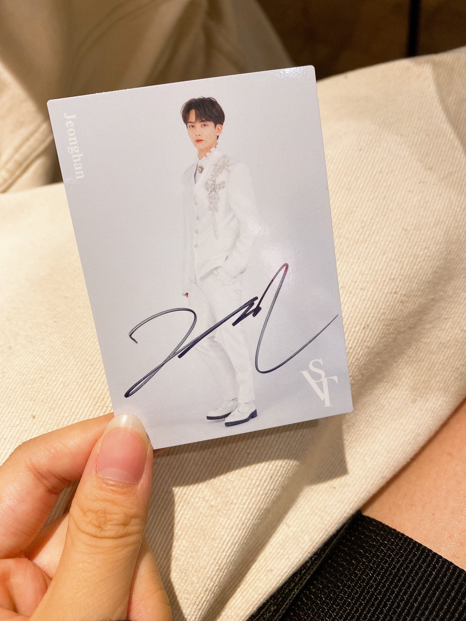 SEVENTEEN ジョンハン サイン入りトレカ SEVENTEEN IDEAL CUT サイン