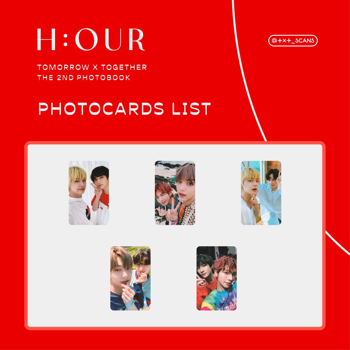 🎵 THE 2ND PHOTOBOOK H:OUR ⭐️ Unit Photocard ✔️ Photocards