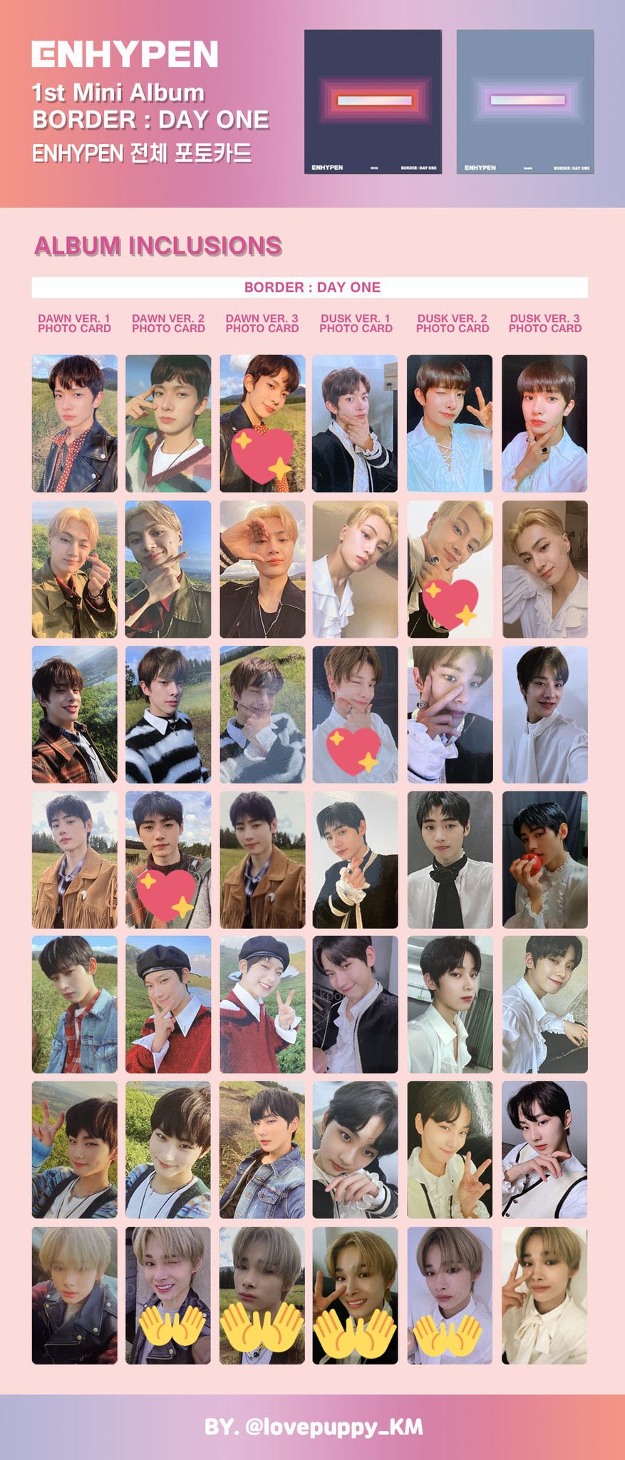 ENHYPEN ソンフン dayone 韓国 ラキドロ トレカ ENHYPEN dayone