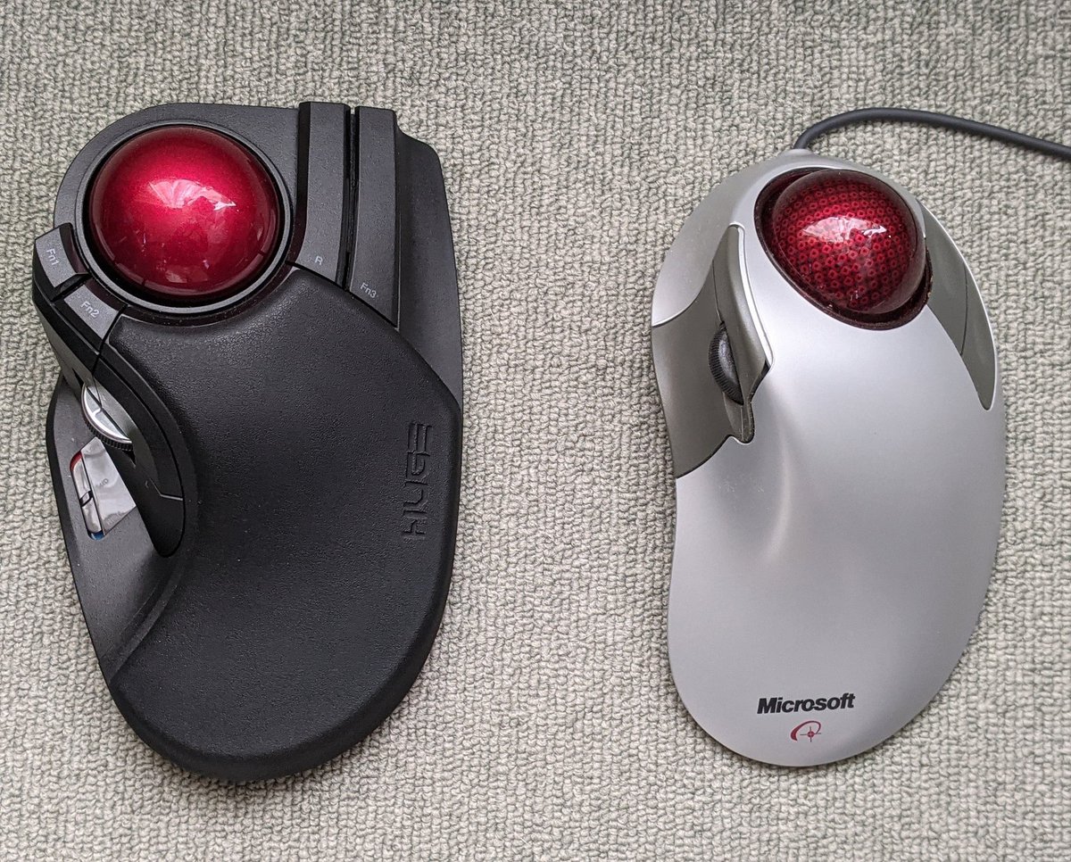 よく「ポスト Microsoft Trackball Explorerか！？」って言われるHUGE