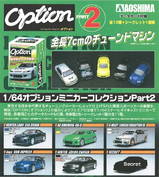 こんなの出てたのか アオシマとチューニングカー雑誌「Option」が
