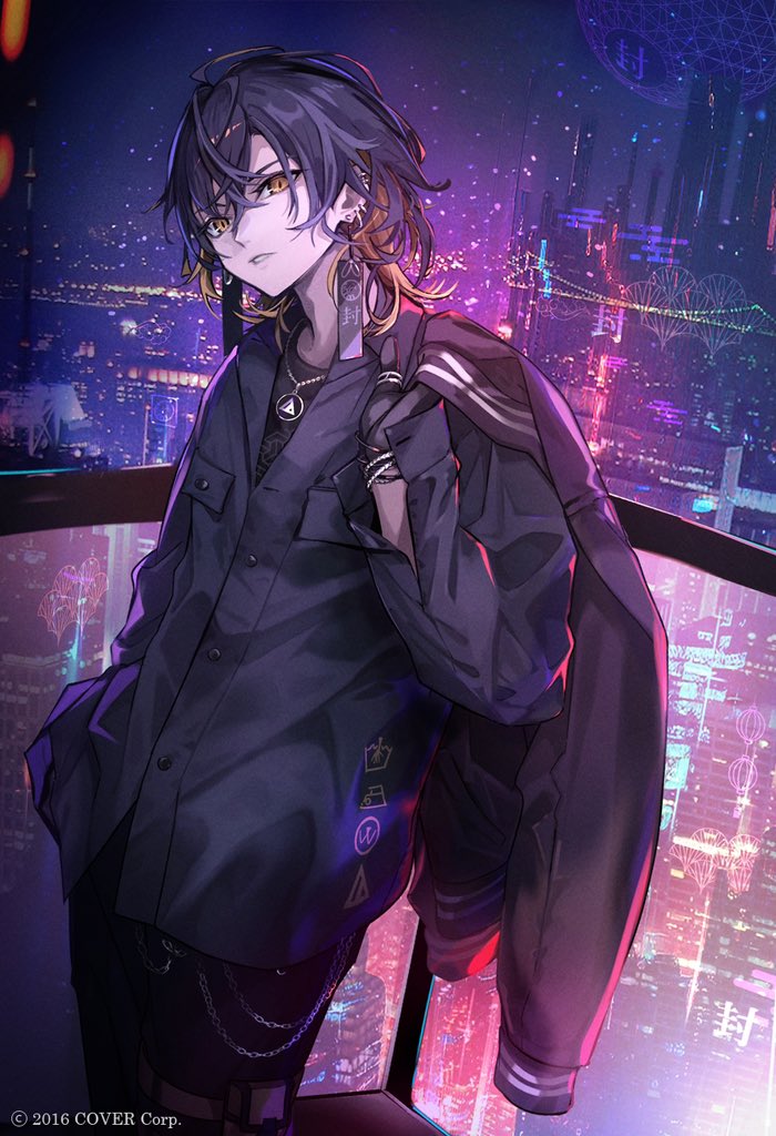 夜十神封魔 さんの誕生日記念グッズイラストを担当させて頂きました