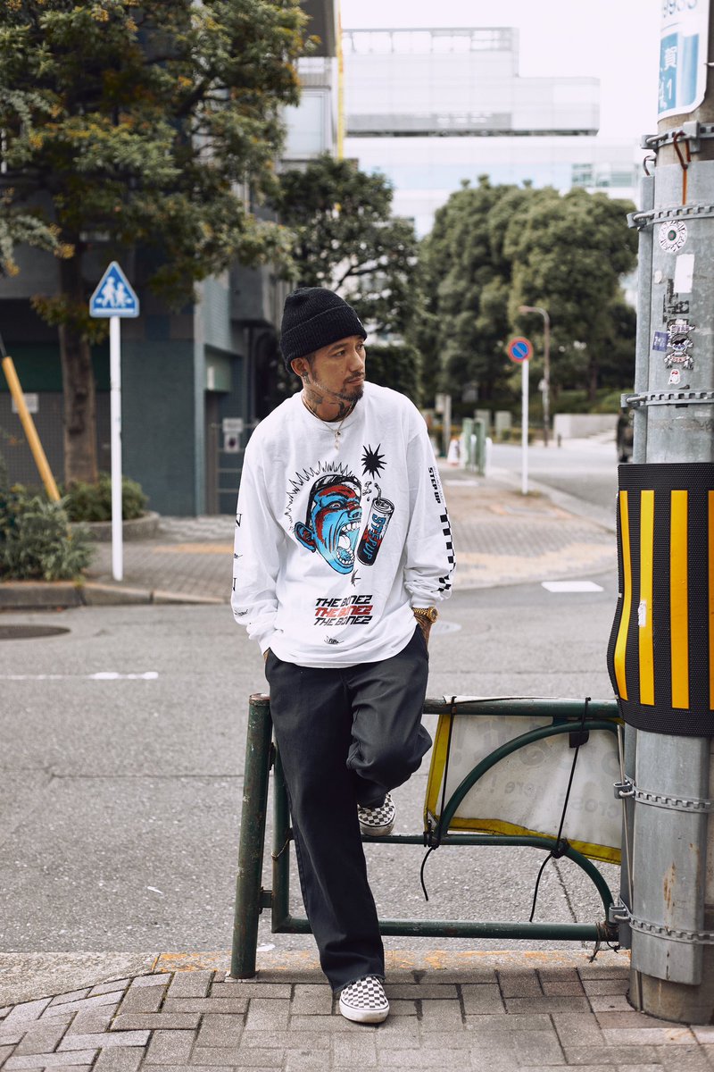 ◤◢◤◢◤◢◤ ◢◤ ◢◤ ◢ Step up-Longsleeve- Tee Jesse着用SIZE