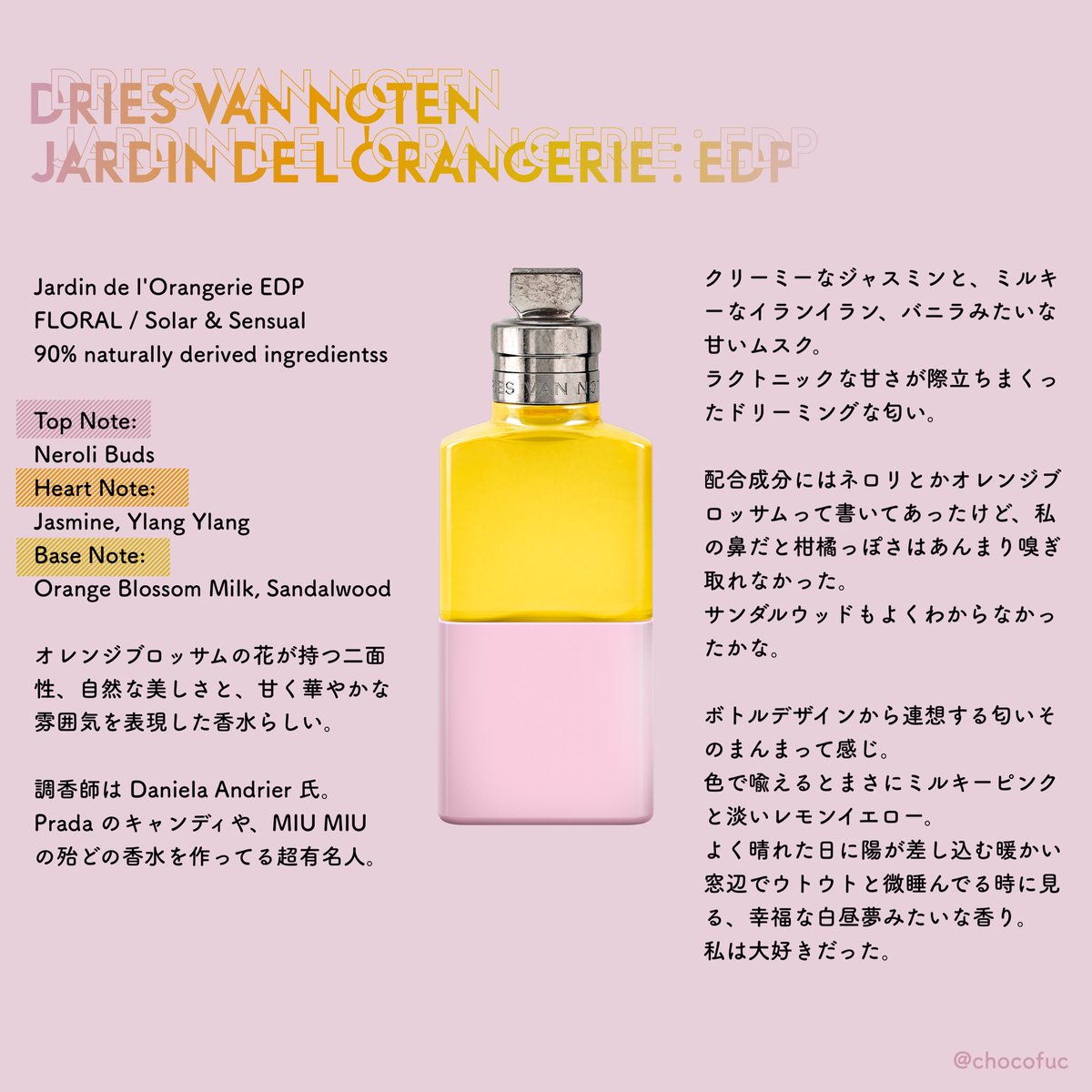 ドリスヴァンノッテンの香水がいよいよ日本でも発売されるらしいので