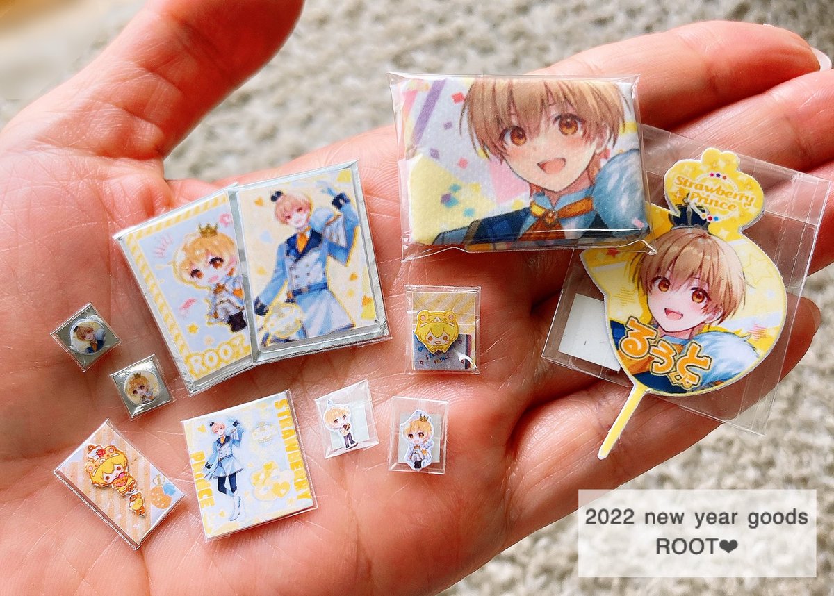 はちのミニチュアシリーズ15】 るぅとくんグッズ🐹💛 かわいい