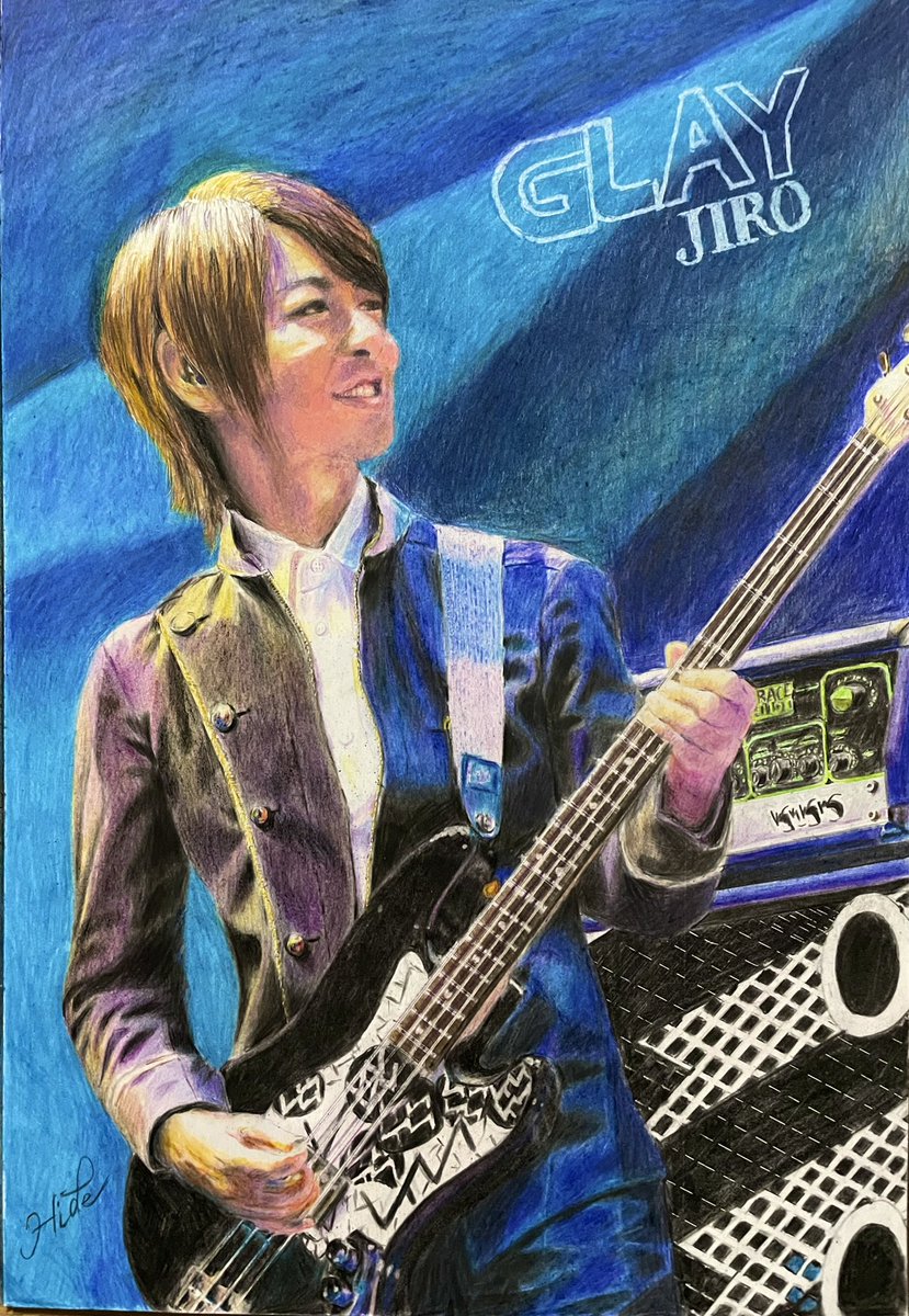 色鉛筆画 #GLAY #JIRO