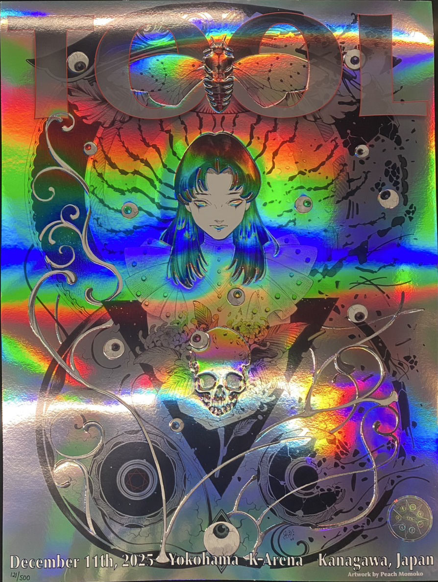 TOOL 2025年12月11日 K-Arena ポスター 今日 横浜K-Arena TOOL