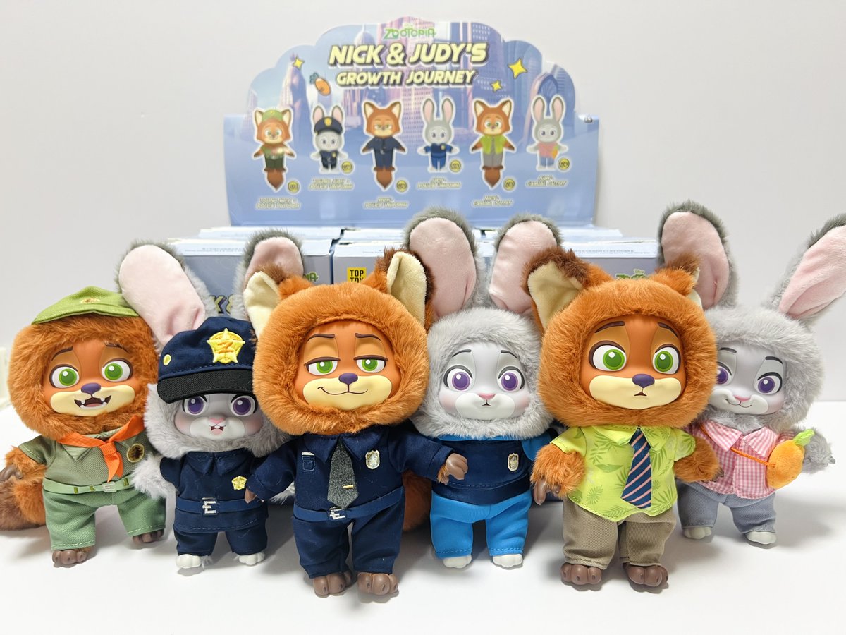 TOP TOYのズートピアのぬいぐるみブラインドボックスが可愛すぎました