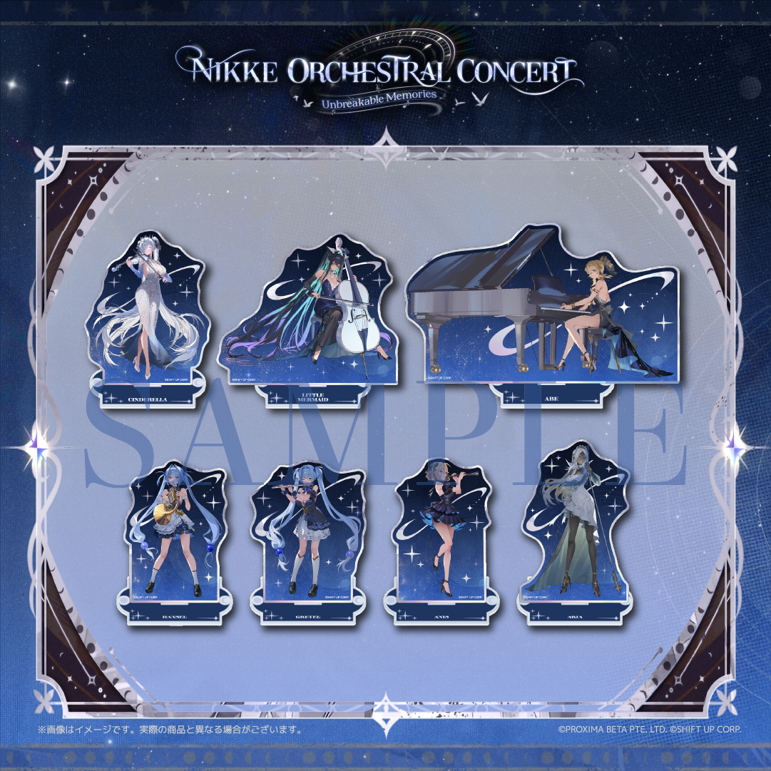 ○○#NIKKE オケコン 限定グッズ🎼○○ 🎶ミラーアクリルスタンド(全7