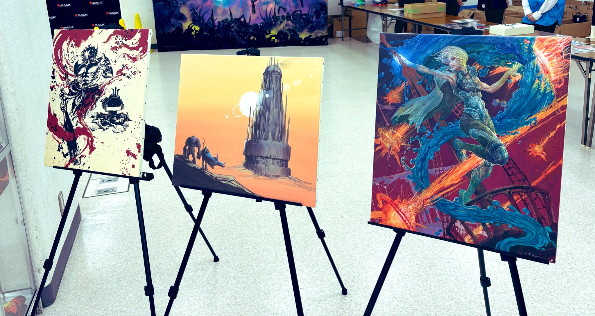 MTG 始まりの町 キャンバスアート 絵 MTG 始まりの町 キャンバスアート