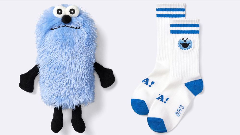 GU×パペットスンスン、ふわふわブルーのカーディガンや“スンスン