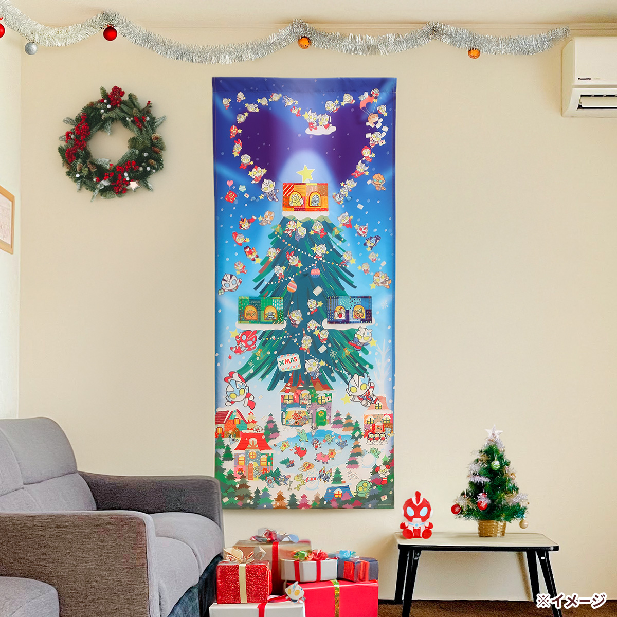 ☆新商品情報☆ 壁に飾れる #M78ウルトラマン クリスマスタペストリー
