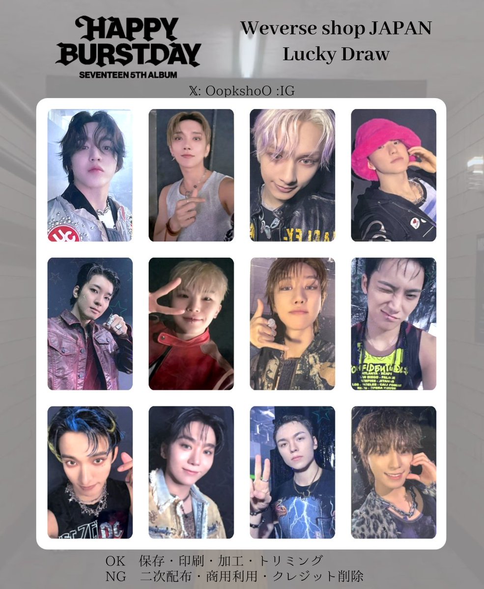 セブチ BURSTDAY KPOP NARA ラキドロ アメリカ ドギョム ① SEVENTEEN