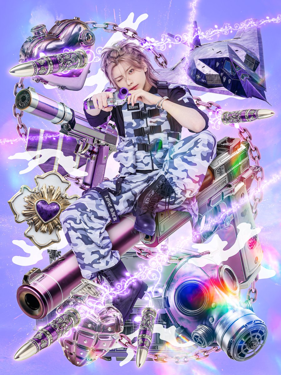新アー写公開③⚔️🛡】 ♡.*・ﾟ┈┈┈┈┈┈┈┈┈┈┈ 💜Name：ゆ