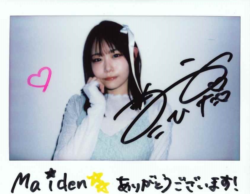 小日向美香 サイン入りブロマイド 小日向美香×GEKIROCK CLOTHING 直筆