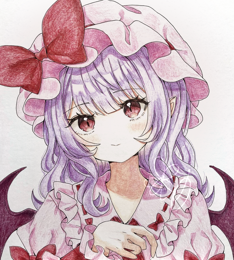 レミリア・スカーレット 「レミリア色鉛筆色紙 #東方Project」|その