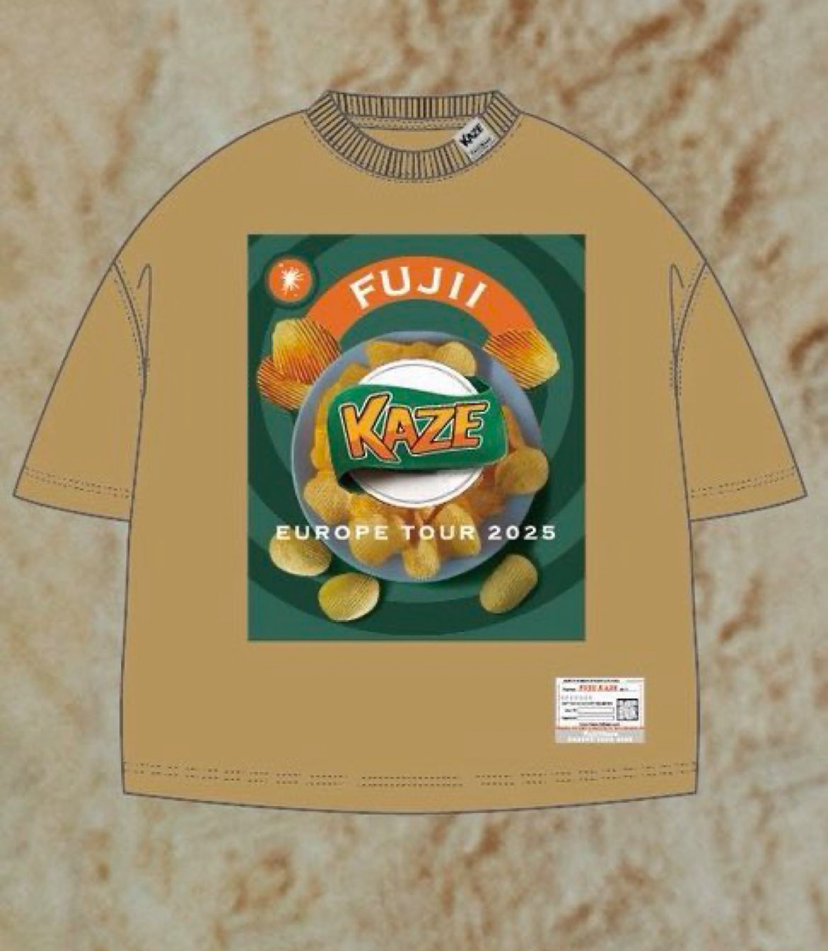 Lサイズ ポテチTシャツ (Salt) 藤井風 fujii kaze 公式グッズ 藤井風