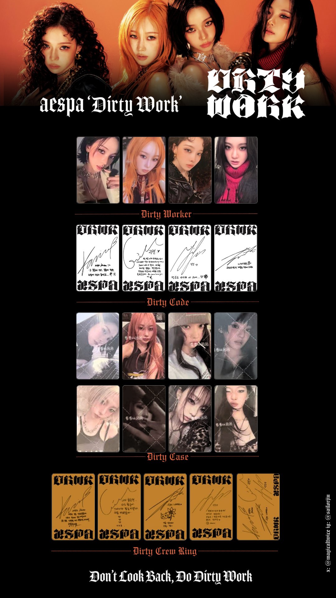 aespa dirtywork popmerch ラキドロホログラム 4枚セット AESPA Single
