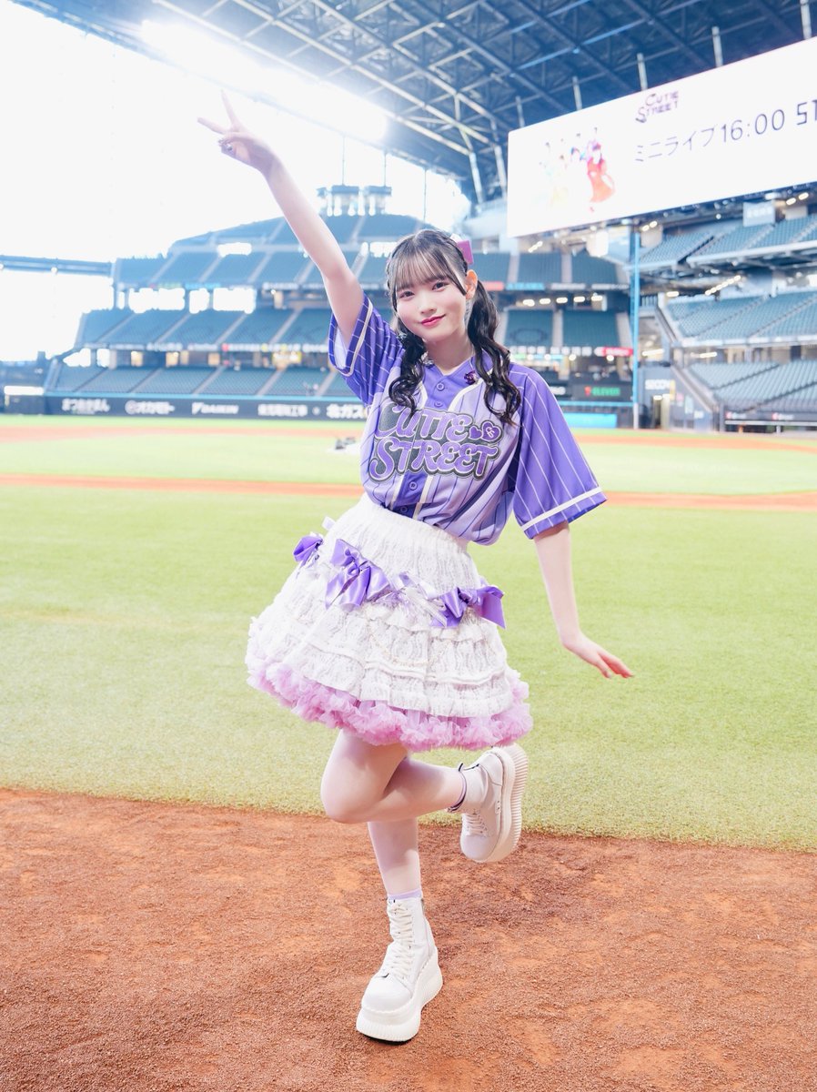 真鍋凪咲 in エスコン⚾️】 8番 ピッチャー 💜真鍋凪咲(Nagisa Manabe