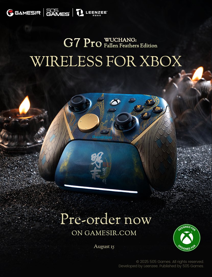 📢GameSir G7 Pro × 明末ウツロノハネ ワイヤレス Xbox コントローラー
