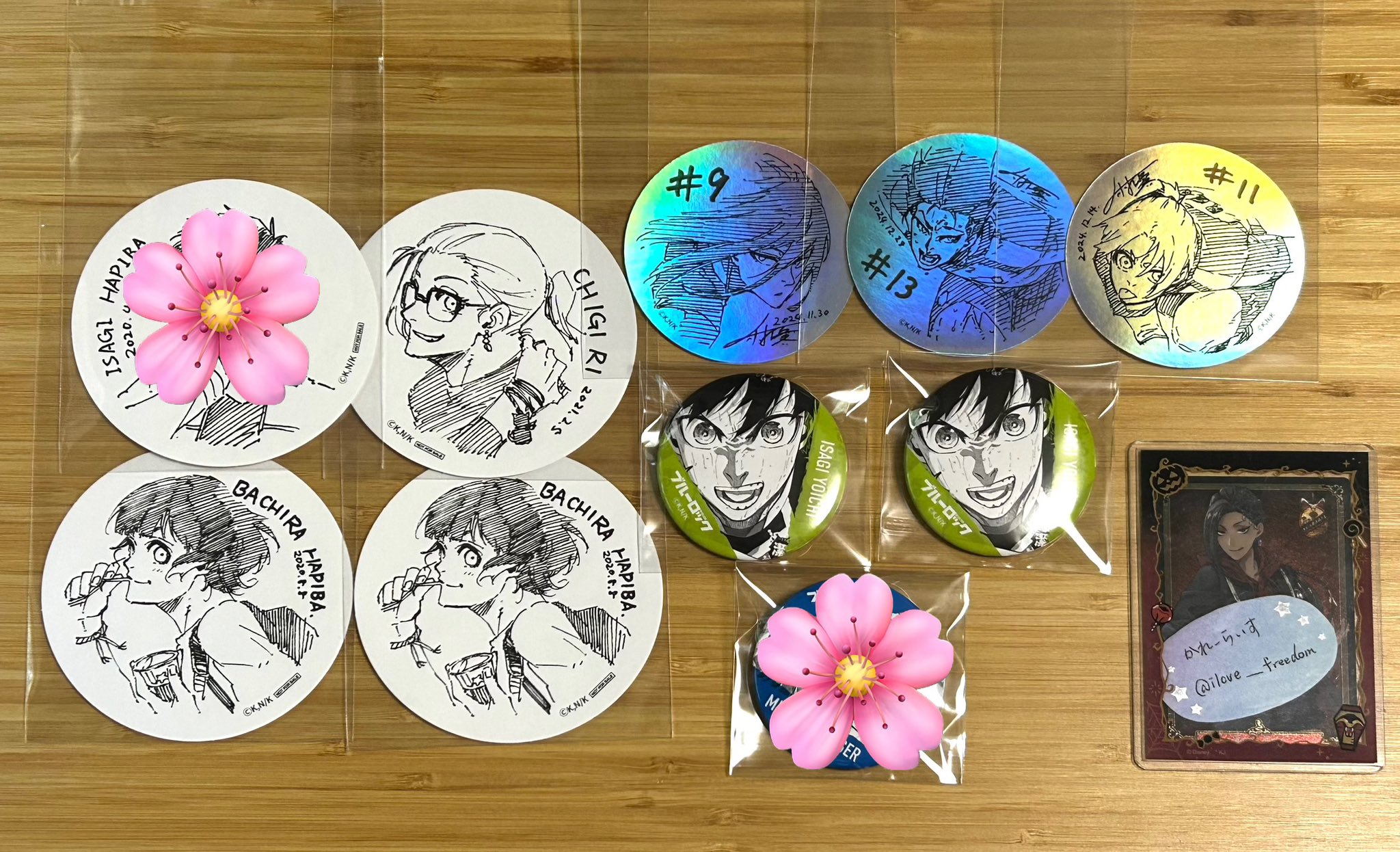 ブルーロック伊勢丹書き下ろし缶バッジ潔世一×13 ブルーロック伊勢丹