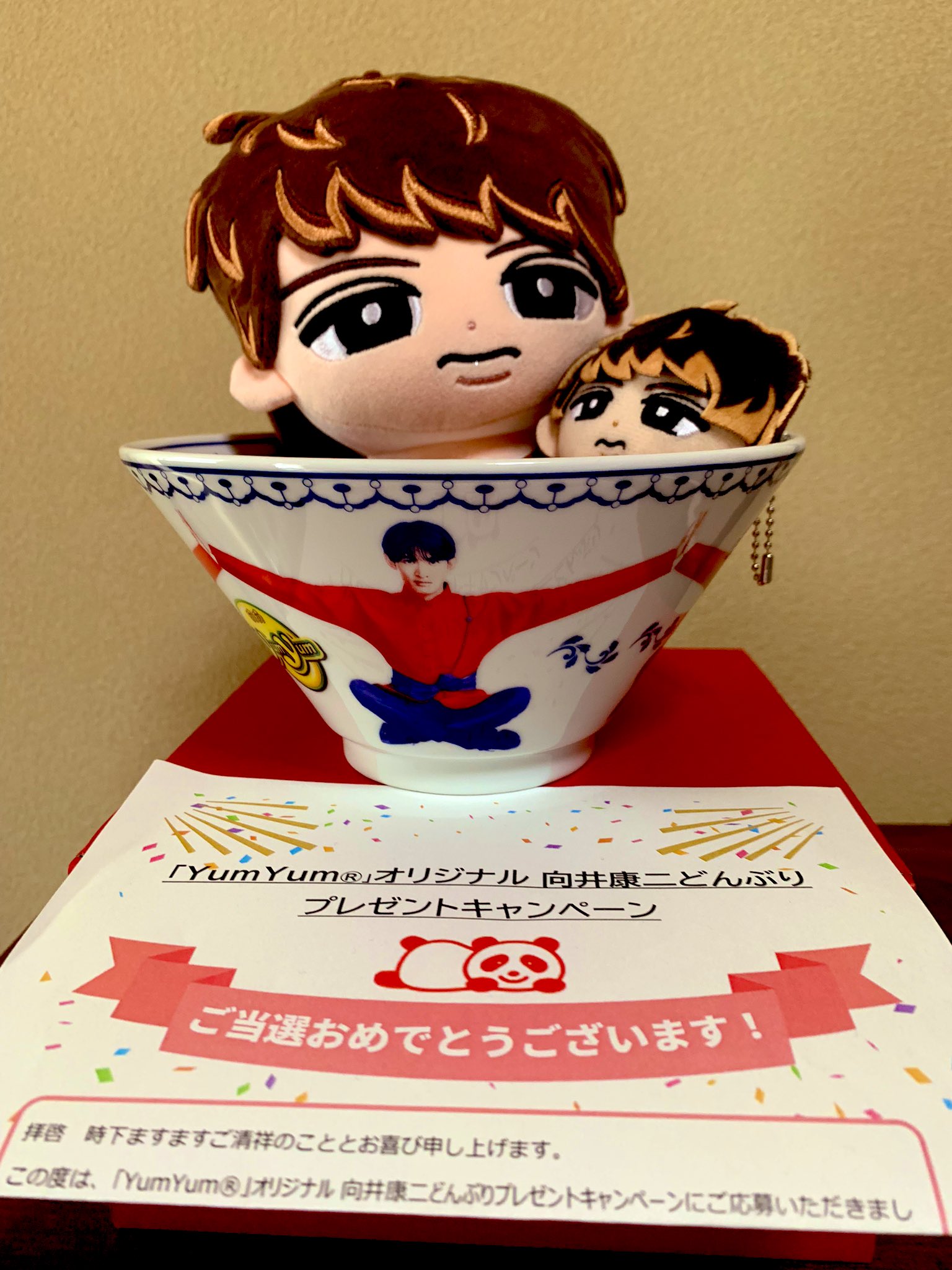 YumYum 向井康二 どんぶり プレゼントキャンペーン 向井康二 yumyum