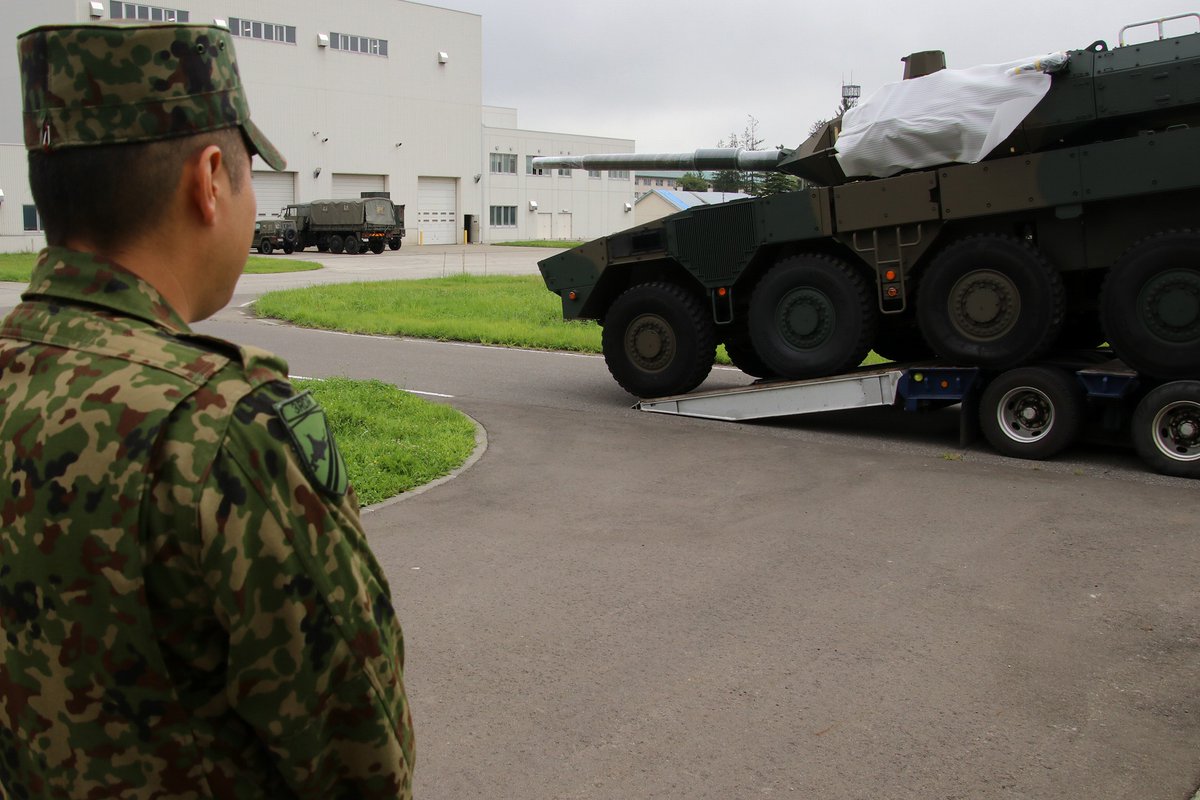 第3即応機動連隊 #機動戦闘車中隊 に新車の #16式機動戦闘車 が納入