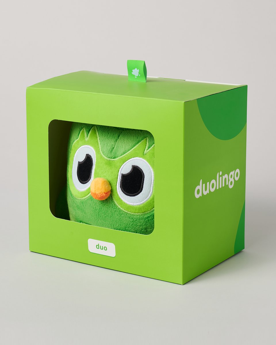 ケース 【デュオリンゴ】デュオ＆リリーぬいぐるみ Duolingo ステッカー袋