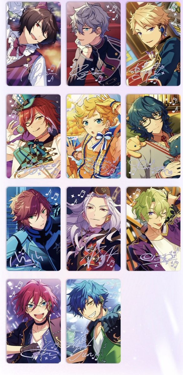 あんスタ 中国 心動時刻 ポラロイド 全絵柄公開 サイズ:63*89mm 全49種