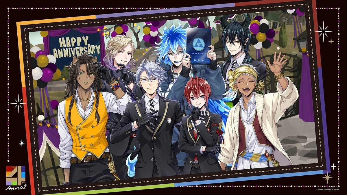 ディズニー ツイステッドワンダーランド』4周年を記念して、 寮長7名の