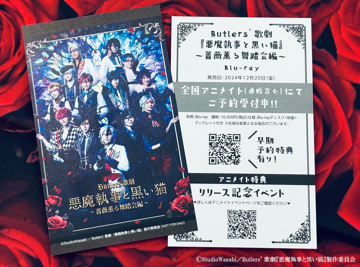 📀パッケージ情報📀 Butlers' 歌劇『悪魔執事と黒い猫』～薔薇薫る舞踏