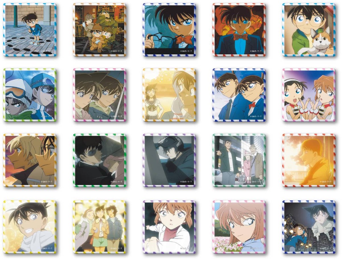 🎪#コナンランド 🎡 ✨TVアニメ「名探偵コナン」 メモリアル缶バッジ