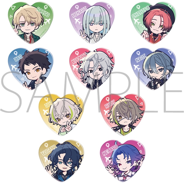 グッズ情報】 『18TRIP』ハート型キャラバッジコレクションが