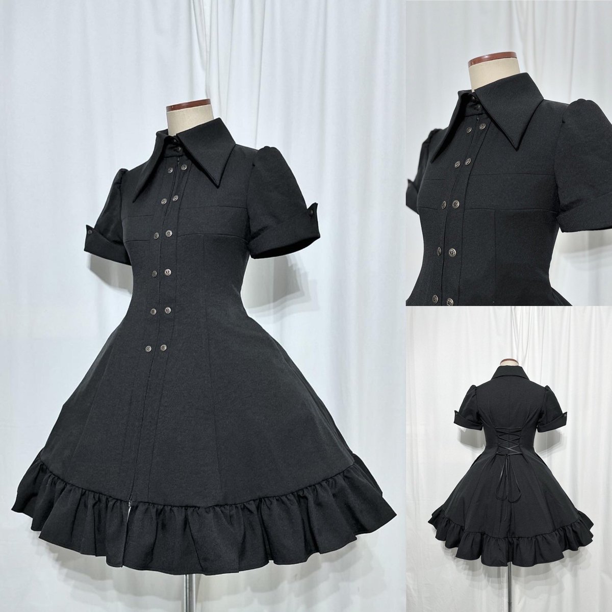 再入荷のお知らせ】 カレン十字架半袖OP【新色追加】 胸元にデザイン