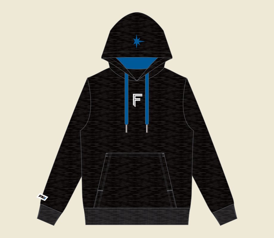 選手カラー＆選手シルエットデザイン！ FAVオリジナルパーカー