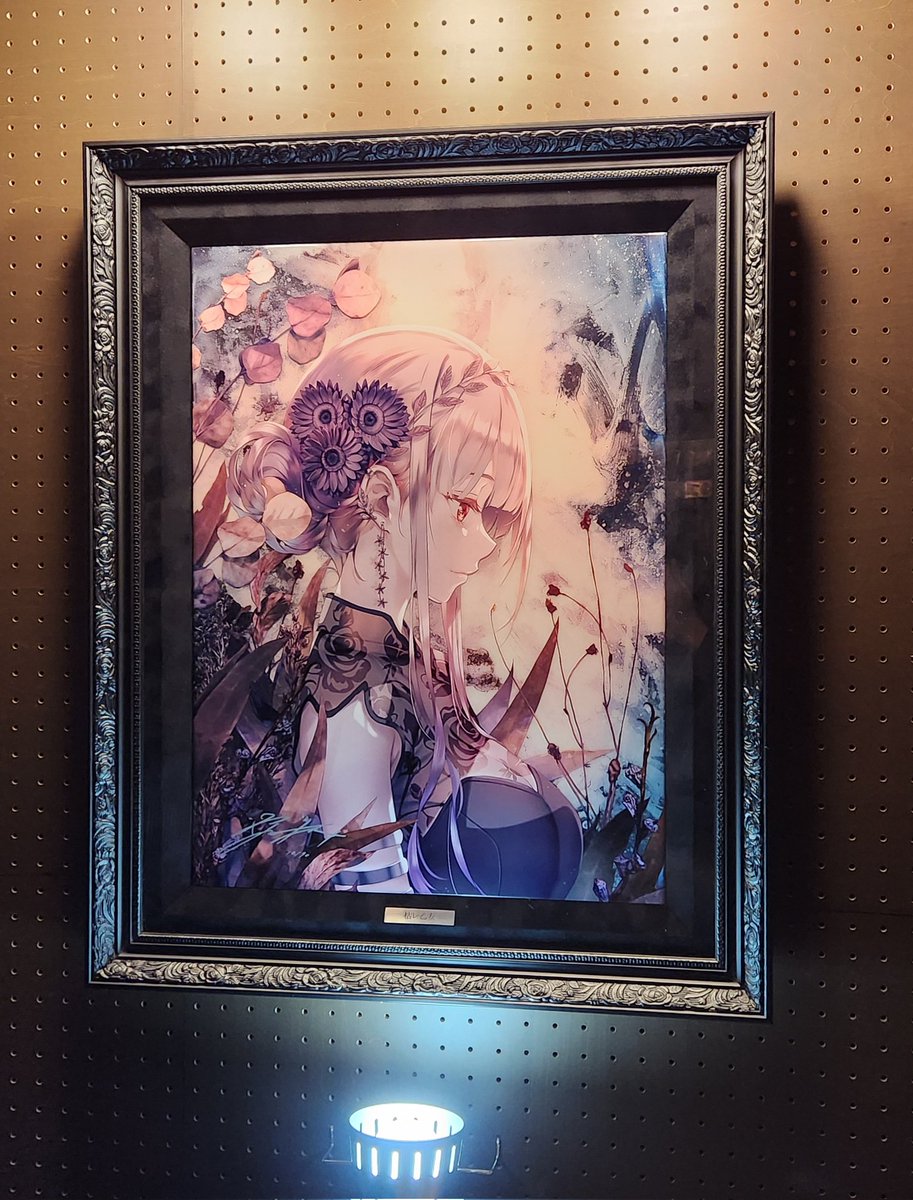 枯レ乙女』メタル版画版 作者:深崎暮人 発表年:2024 銀髪ロングの