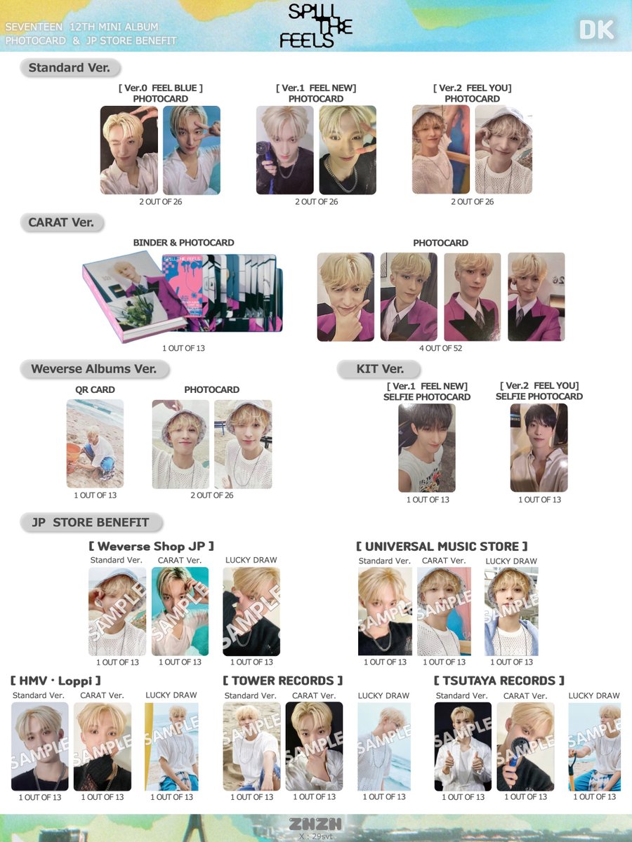 SEVENTEEN 12TH MINI ALBUM「SPILL THE FEELS」 ディエイト THE8 디